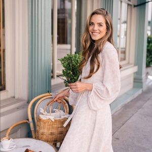 Gal Meets Glam Cream Dress